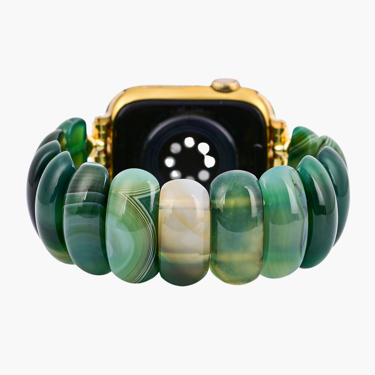 Emerald Grove Agaat Rekbare Apple Watch Band
