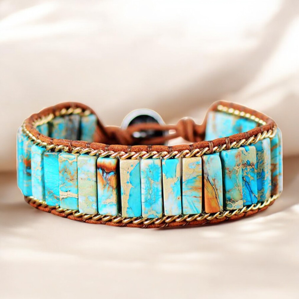 Turkooise Jaspis Energie Armband