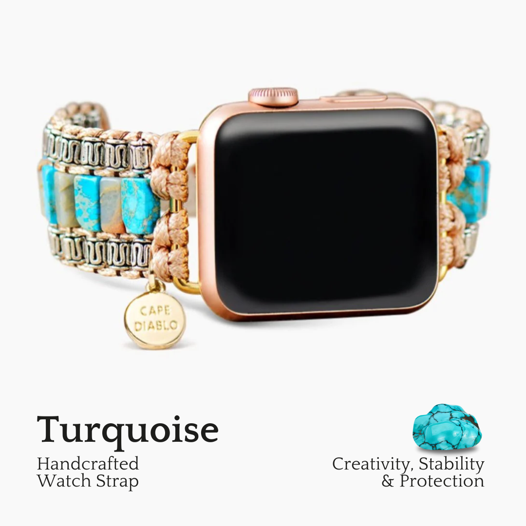 Goddelijke ivoor turquoise Apple Watch-band
