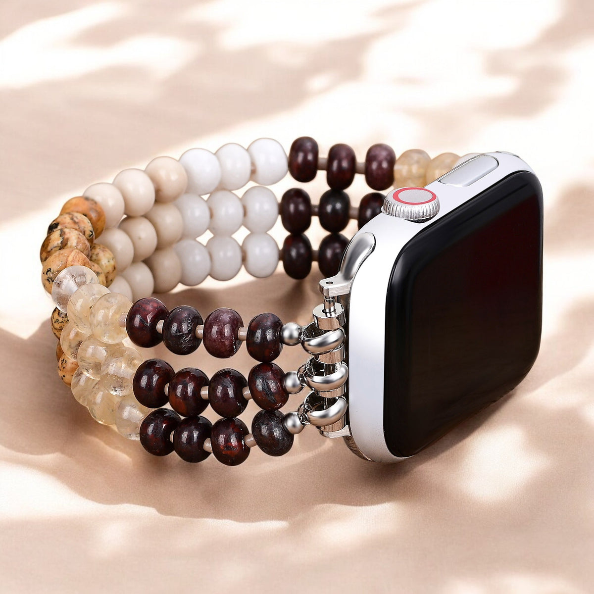 Gouden zandsteen rekbare Apple Watch band