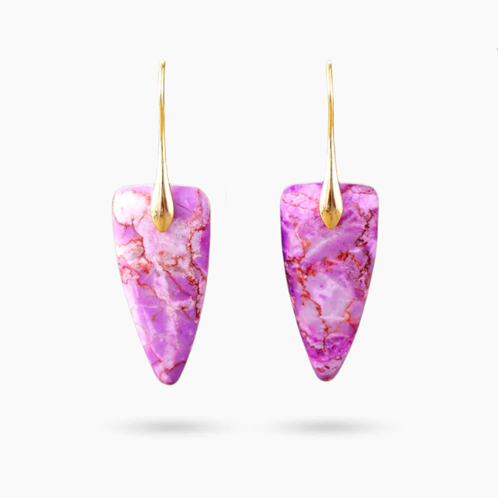 Mystieke Lilac Jaspis Oorbellen