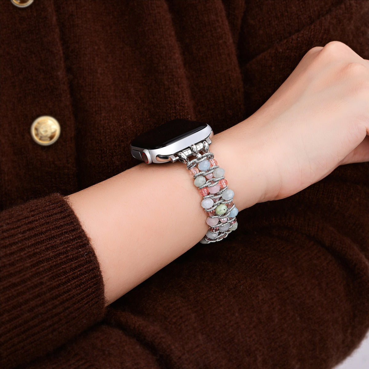 Moonkissed Astral Glow gevlochten Apple Watch bandje