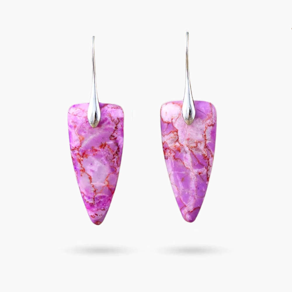 Mystieke Lilac Jaspis Oorbellen