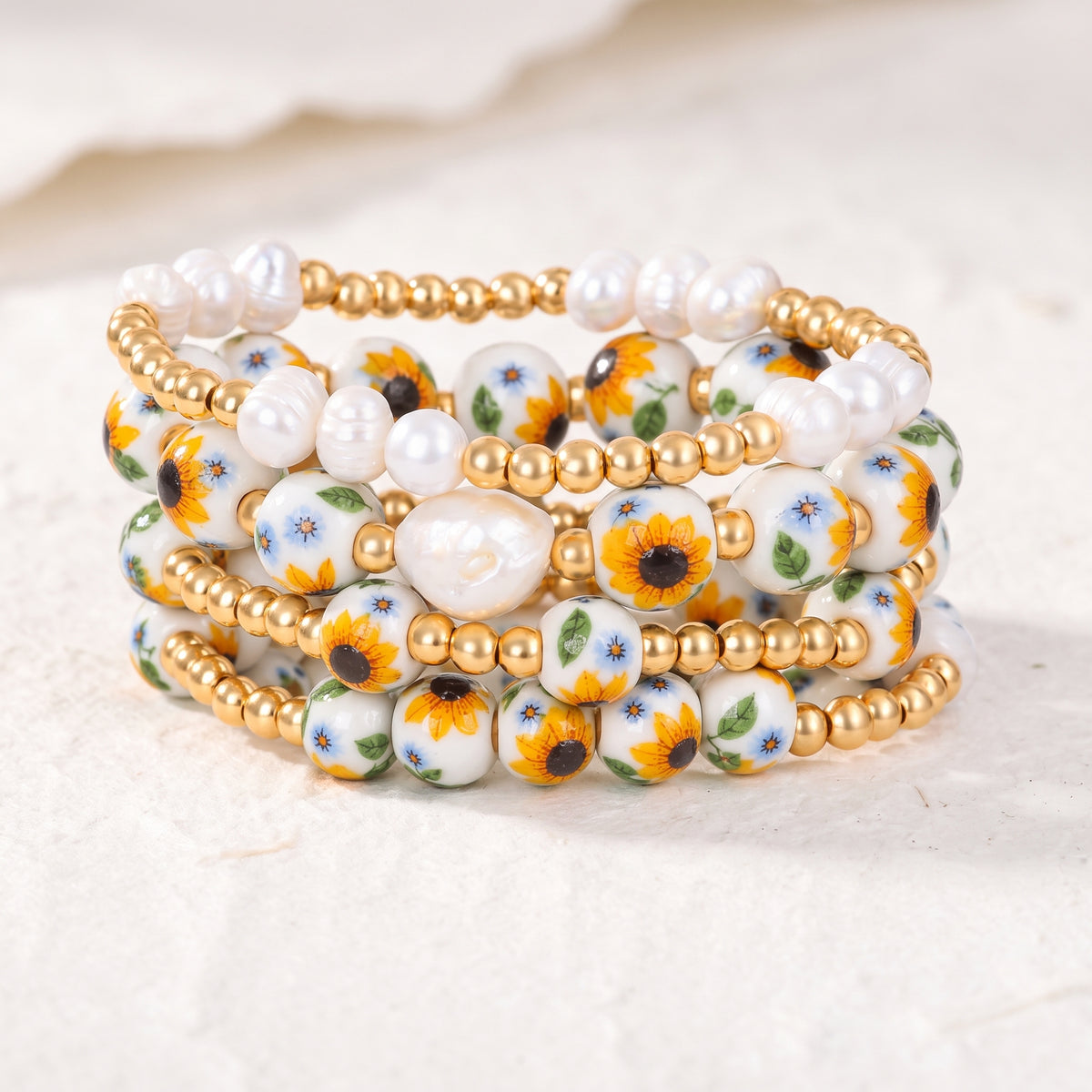 Armbandenset Porcelain Garden Sunlit Bloom