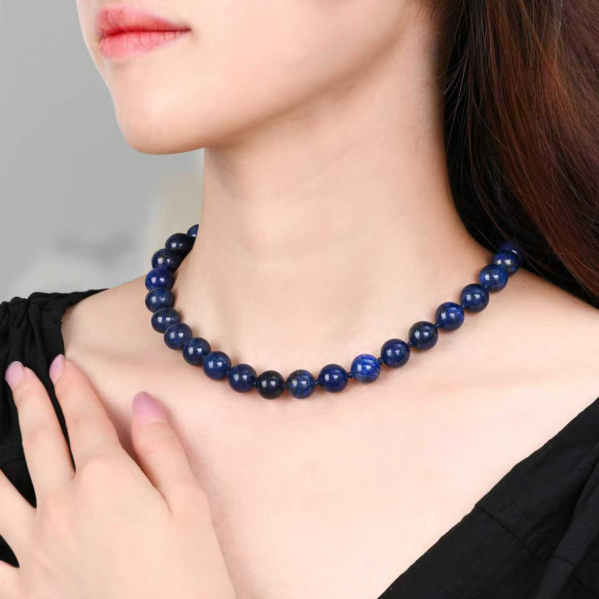 Midnight Lapis Choker Ketting