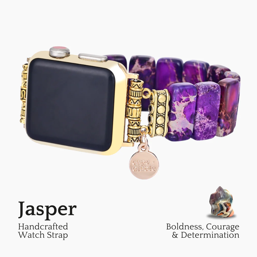 Indigo Tibetaanse Jaspis Stretch Apple Watch Band