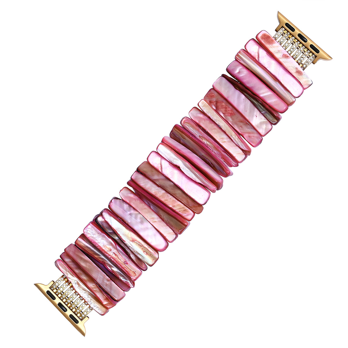 Imperial Orchid Shell Stretch Apple Watch Bandje