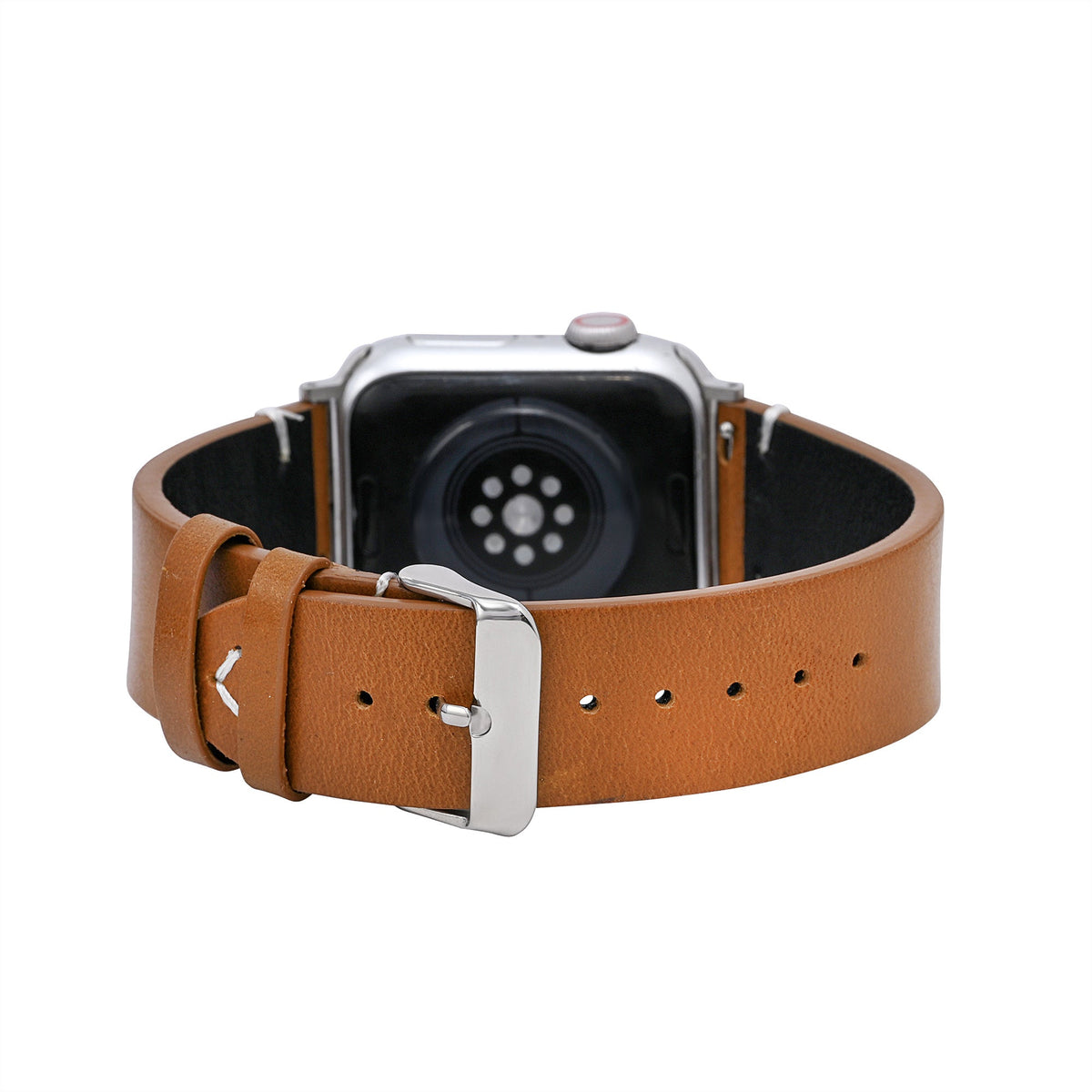 Heren Bruine Leren Apple Watch Band