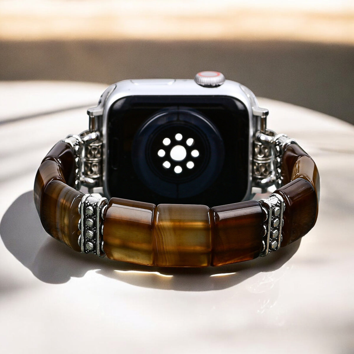 Ethereal Dune Agaat Rekbare Apple Watch Band