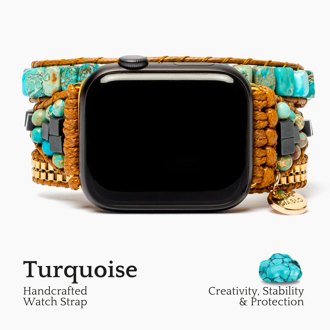 Turkooise Kalmerende Energie Apple Watch Band
