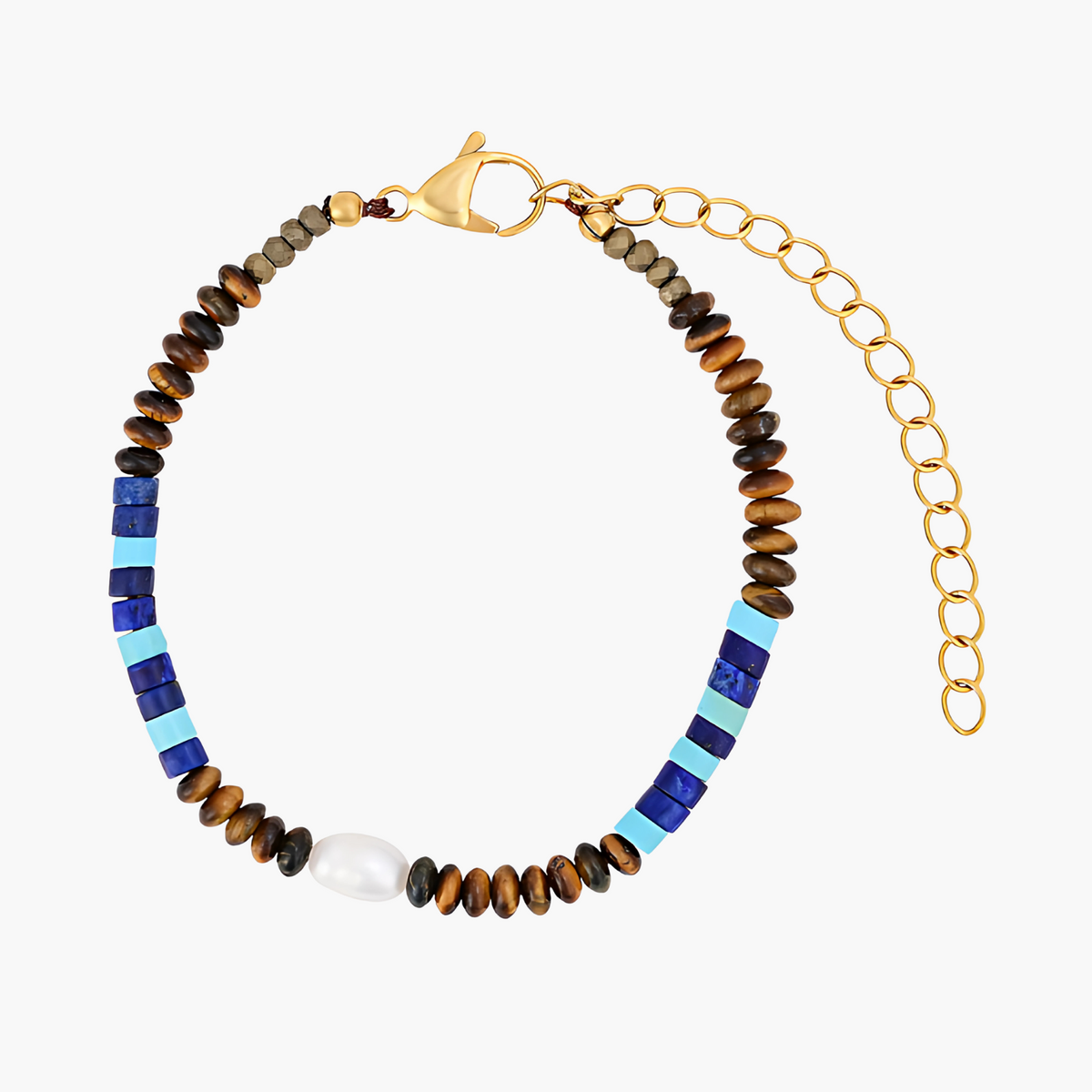 Heren Kobalt Aarde Armband