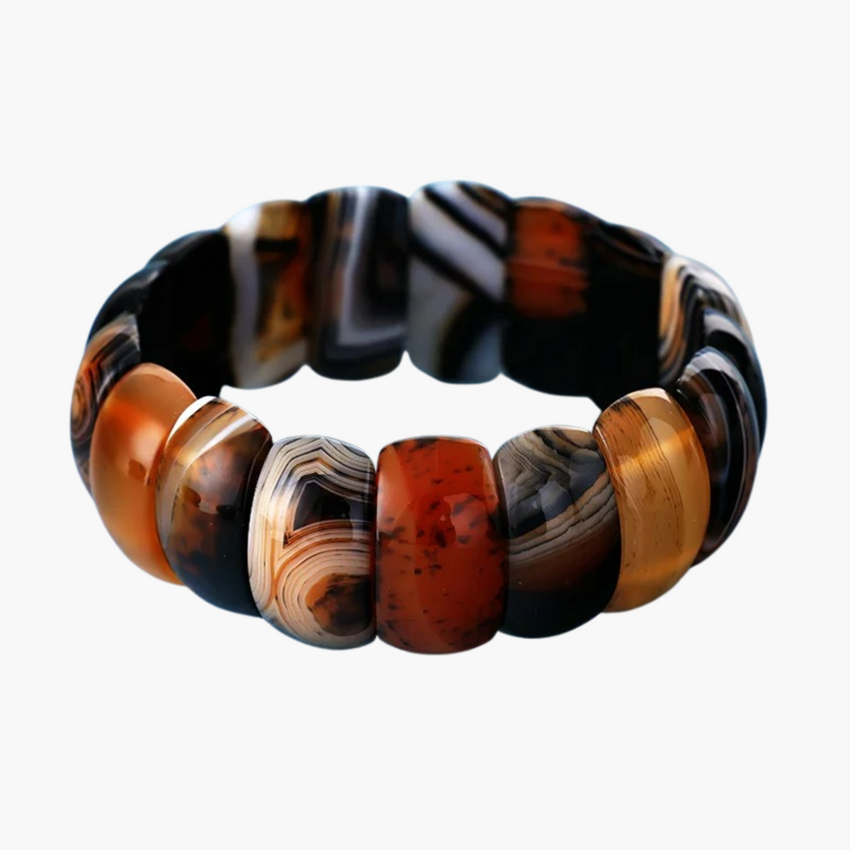 Genezing Onyx Chunky Armband