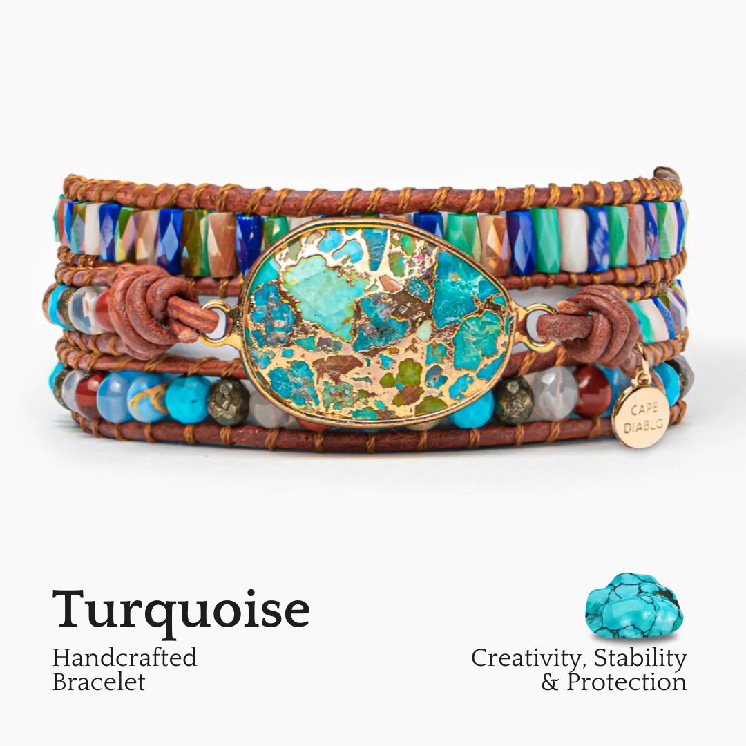 Turkooise Leeuwin Energie Armband