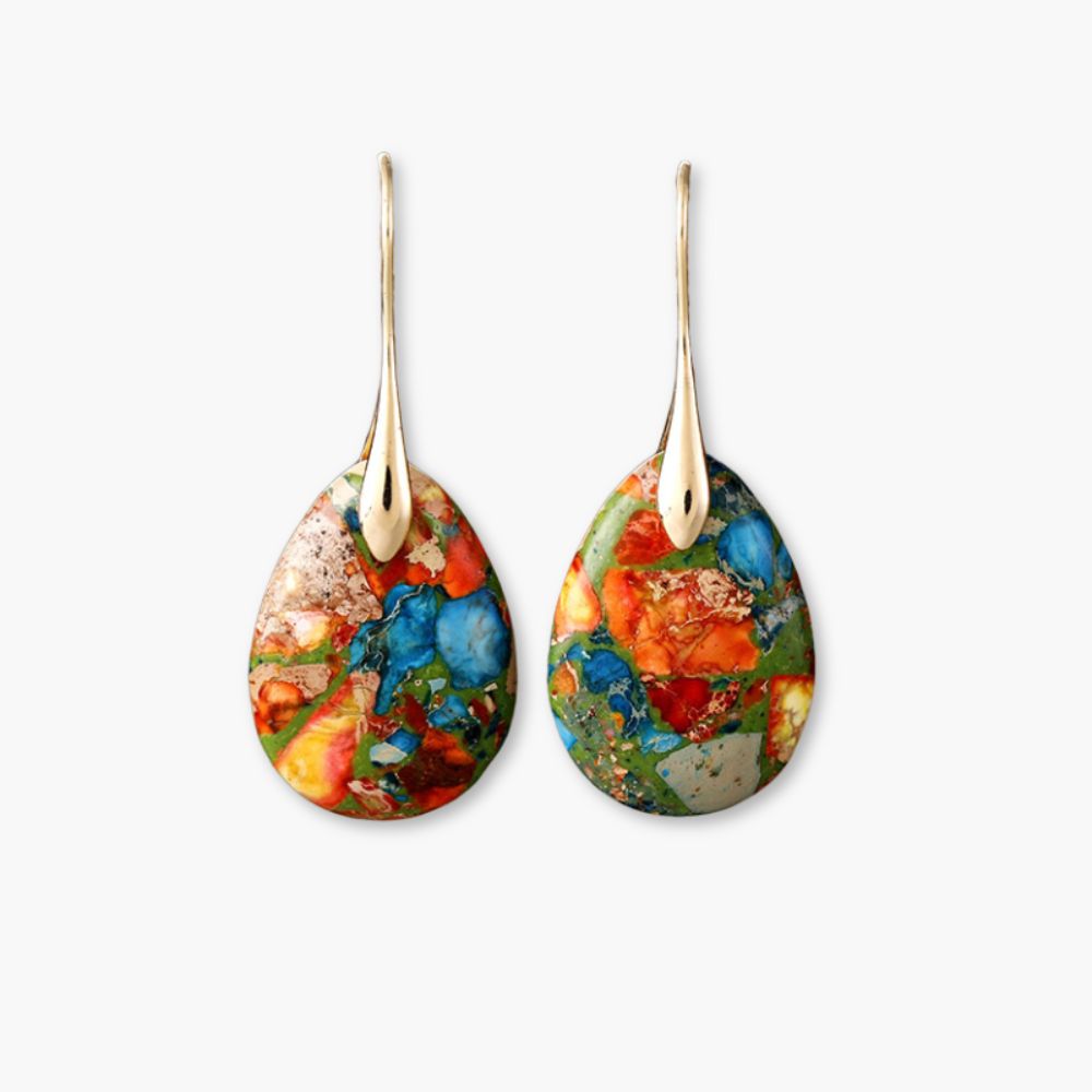 Jasper Essence Dangle Oorbellen