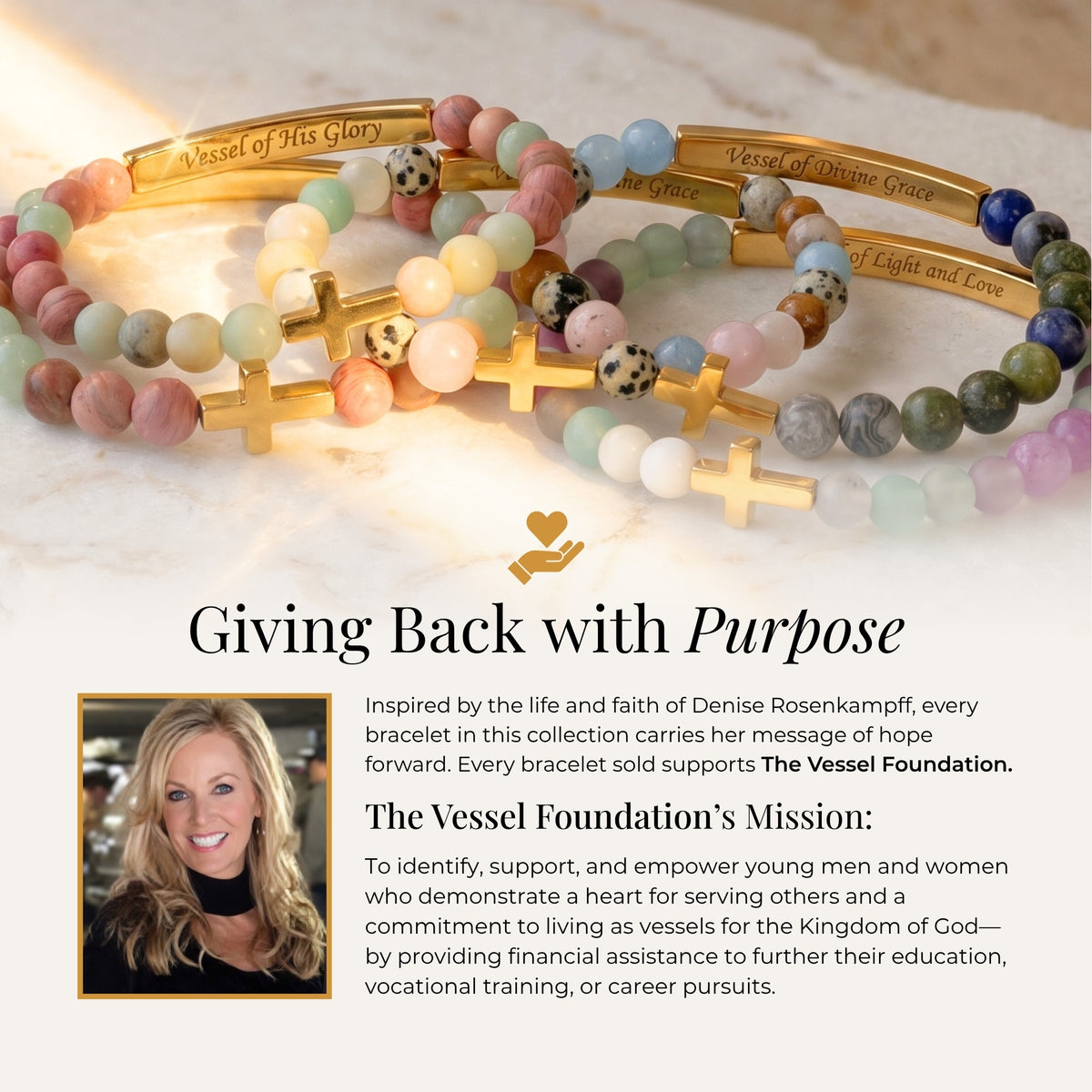 Armband Vessels of Purpose met geheime boodschap van amazoniet