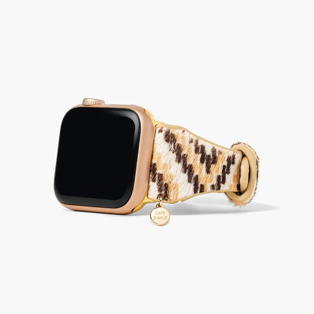 Ebbenhouten Escalade Leren Apple Watch Band