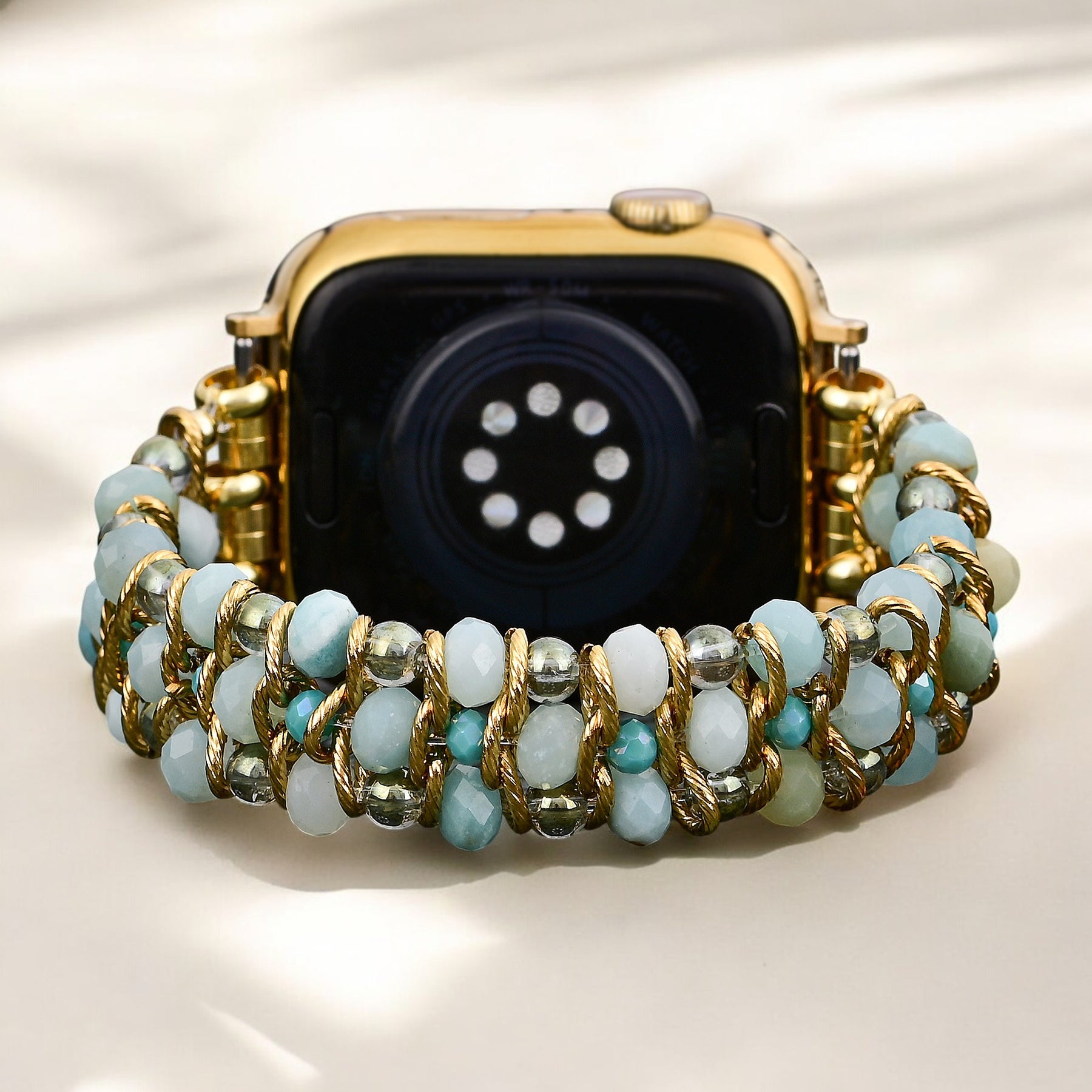 Amazoniet Droom Gevlochten Apple Watch Bandje