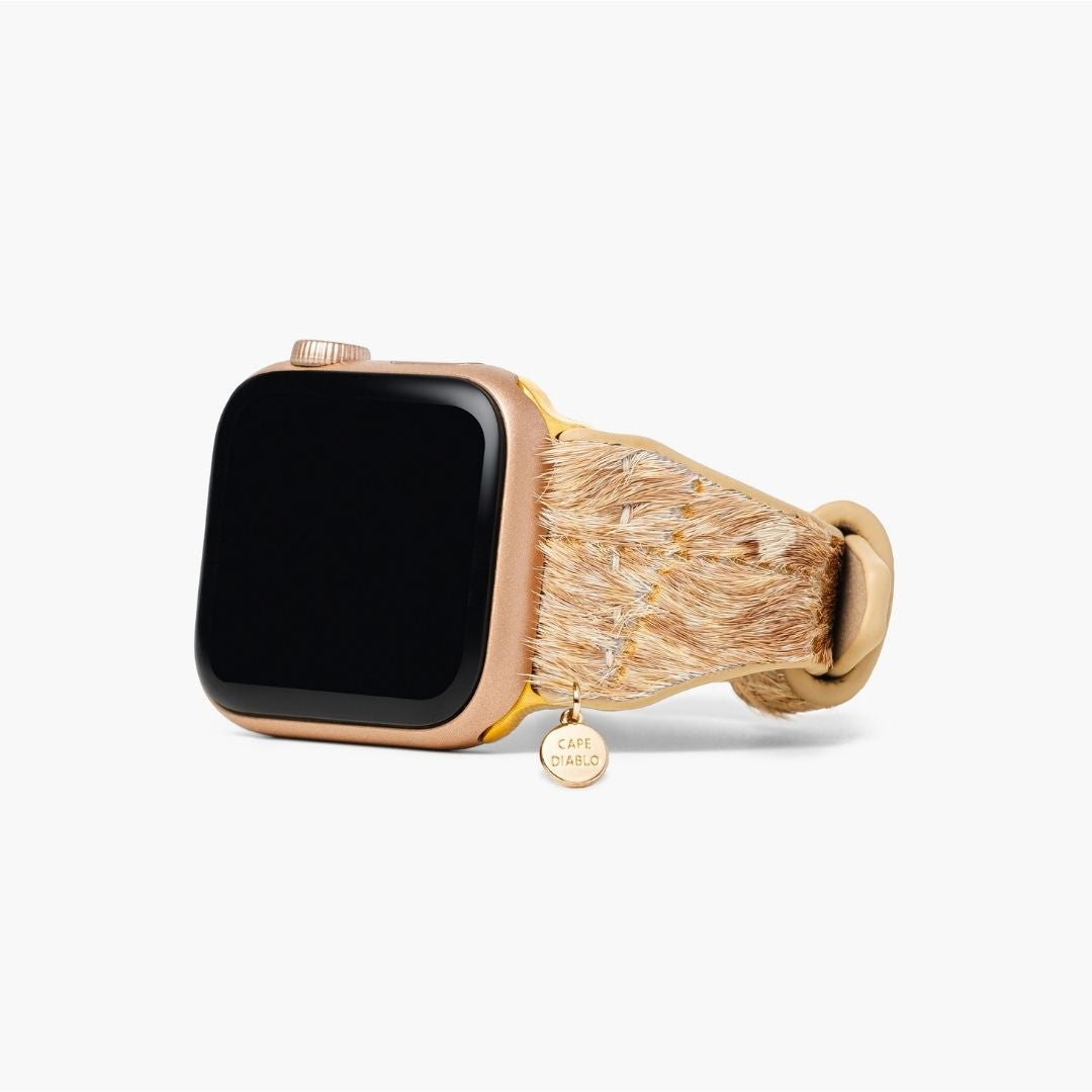 Driftwood Hues Leren Apple Watch Bandje