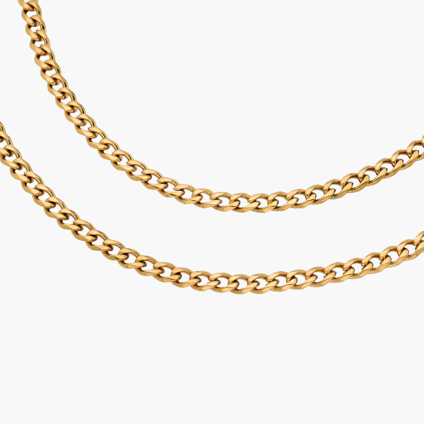Cubaans Keten (Goud) 4mm