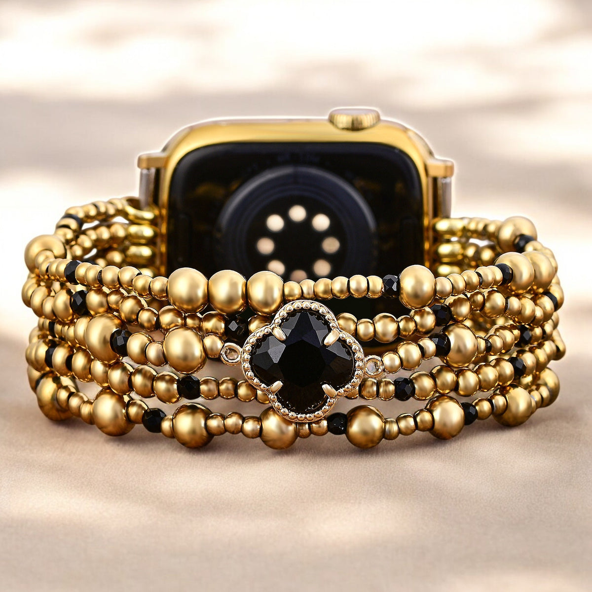 Majestueuze Midnight Stretch Apple Watch-band