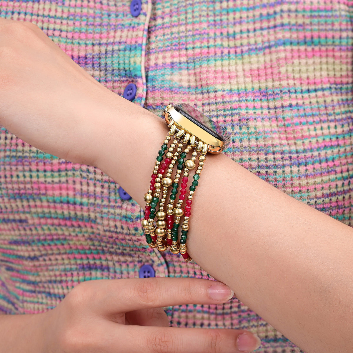 Kerstgloed Stretch Apple Watch Band