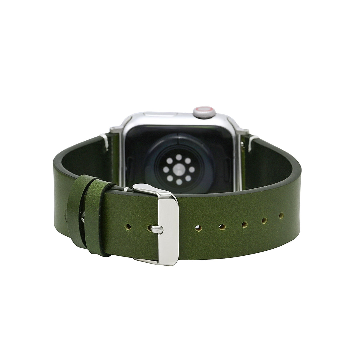 Heren Bruine Leren Apple Watch Band