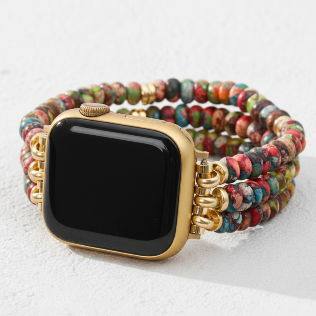Kaleidoscoop Boheemse Rekbare Apple Watch Band