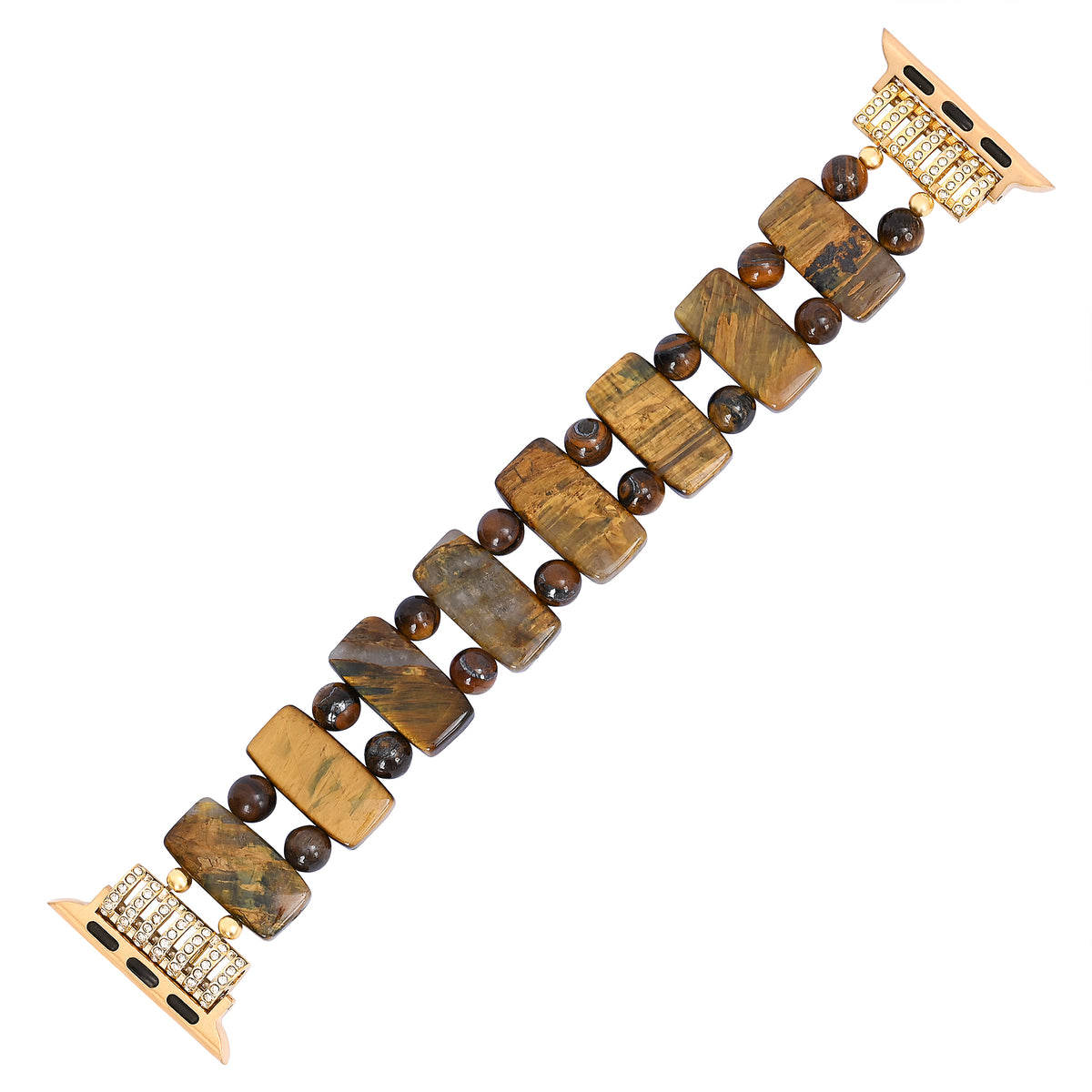 Golden Tiger Strength Apple Watch Band