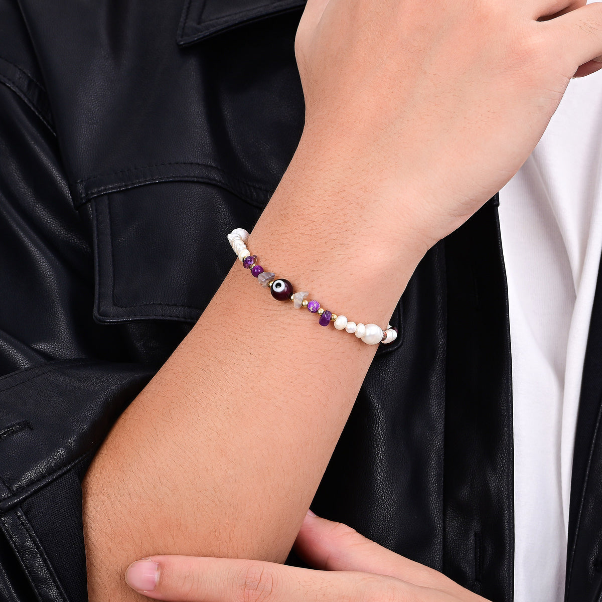 Zanzibar Pearl Heren Beschermingsarmband