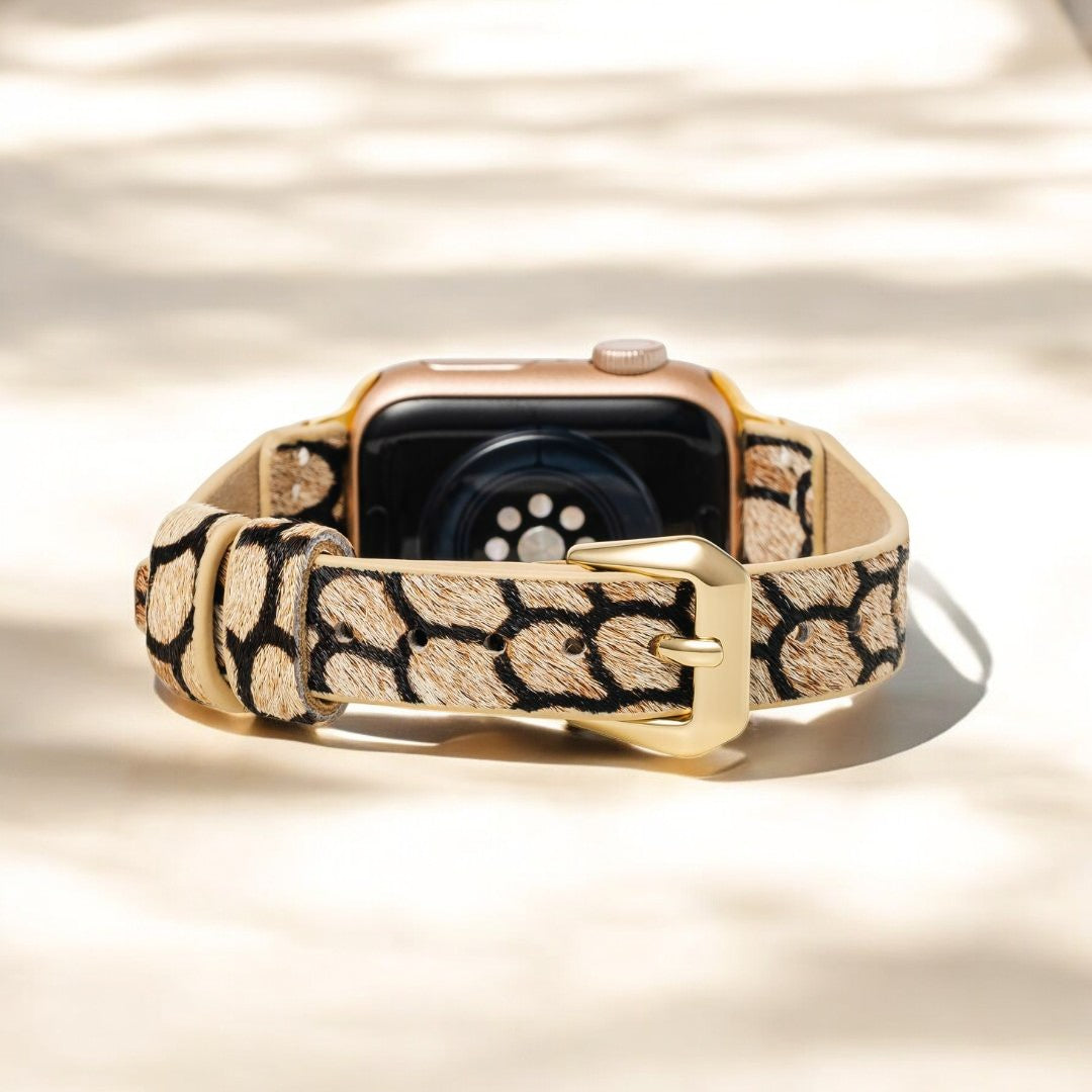 Midnight Scales leren Apple Watch bandje