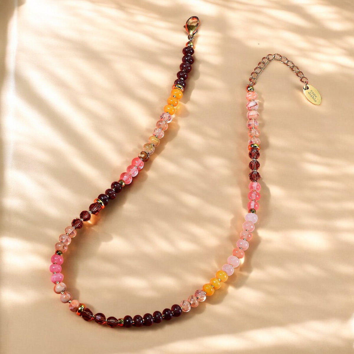 Amber Bloem Steen Ketting
