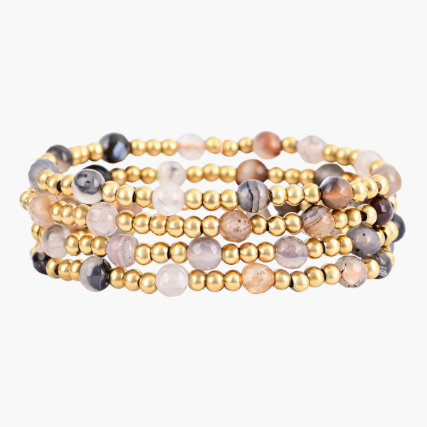 Agate Elegance Armband Set