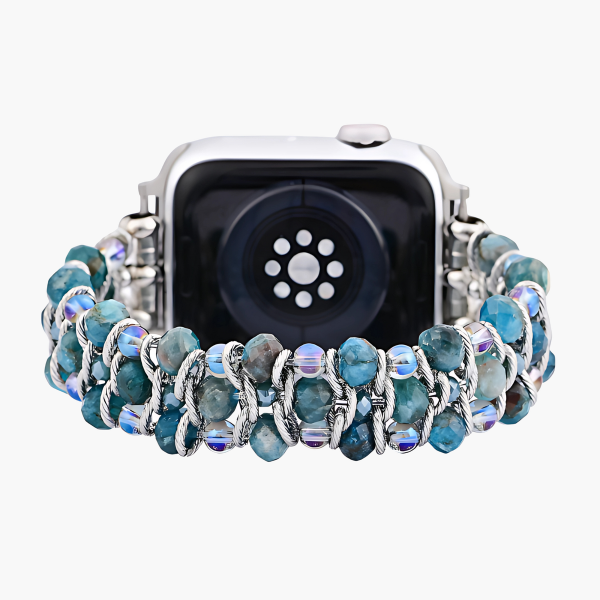 Apatiet Azure Gevlochten Apple Watch Bandje
