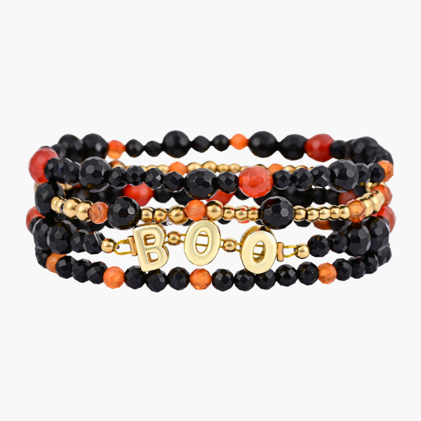 Halloween Pompoenveld Armbandenset
