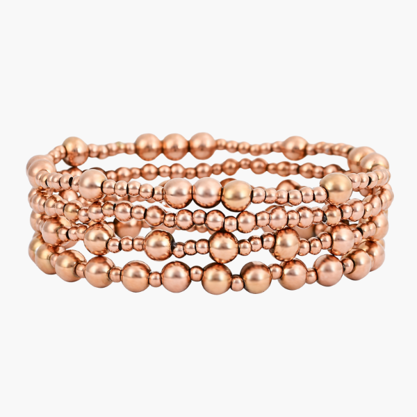 Roze Gouden Serenity Armbanden Set