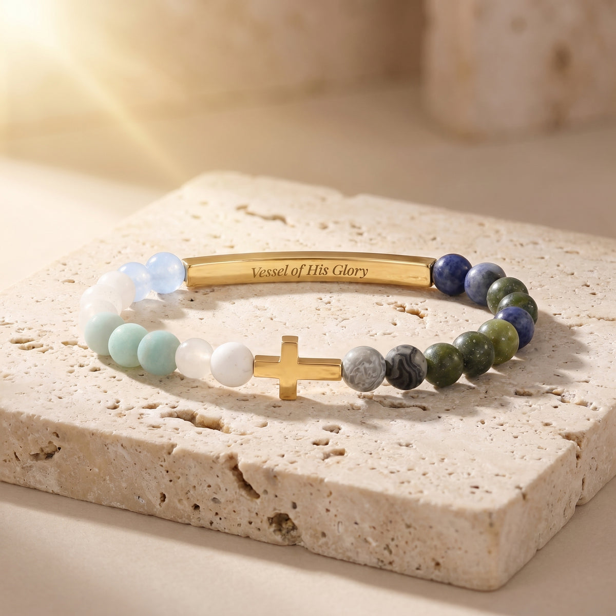 Armband Vessels of Purpose Secret Message in aardetinten
