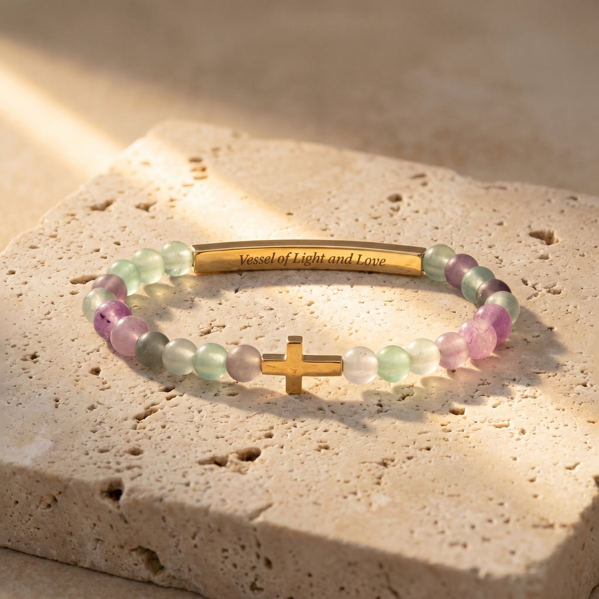 Armband Lavendel met Geheime Boodschap van Vessels of Purpose