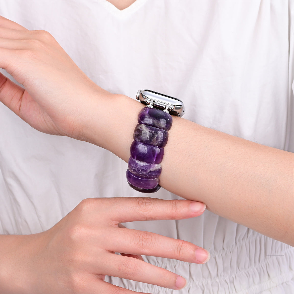 Intense Jasper Glimmer Stretch Apple Watch-band