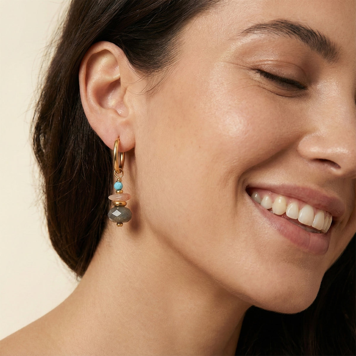 Aurora Labradoriet Oorbellen