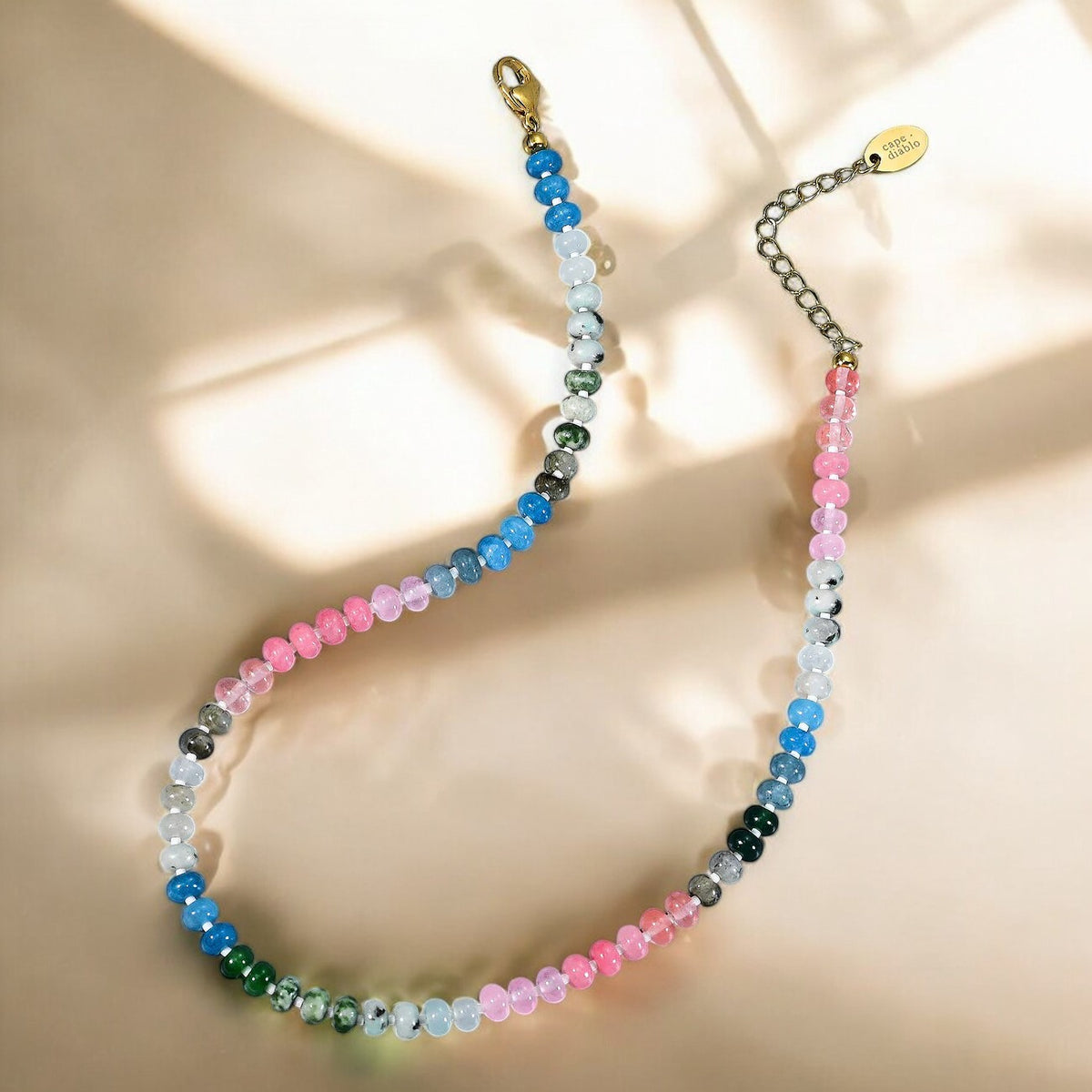 Pastel Droom Steen Ketting