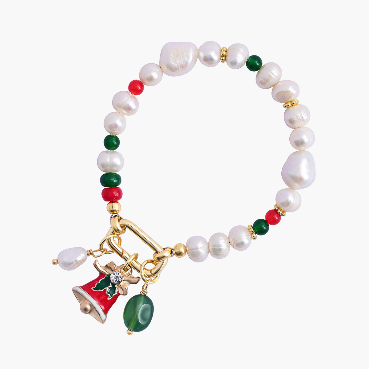 Kerstsfeer edelsteen armband