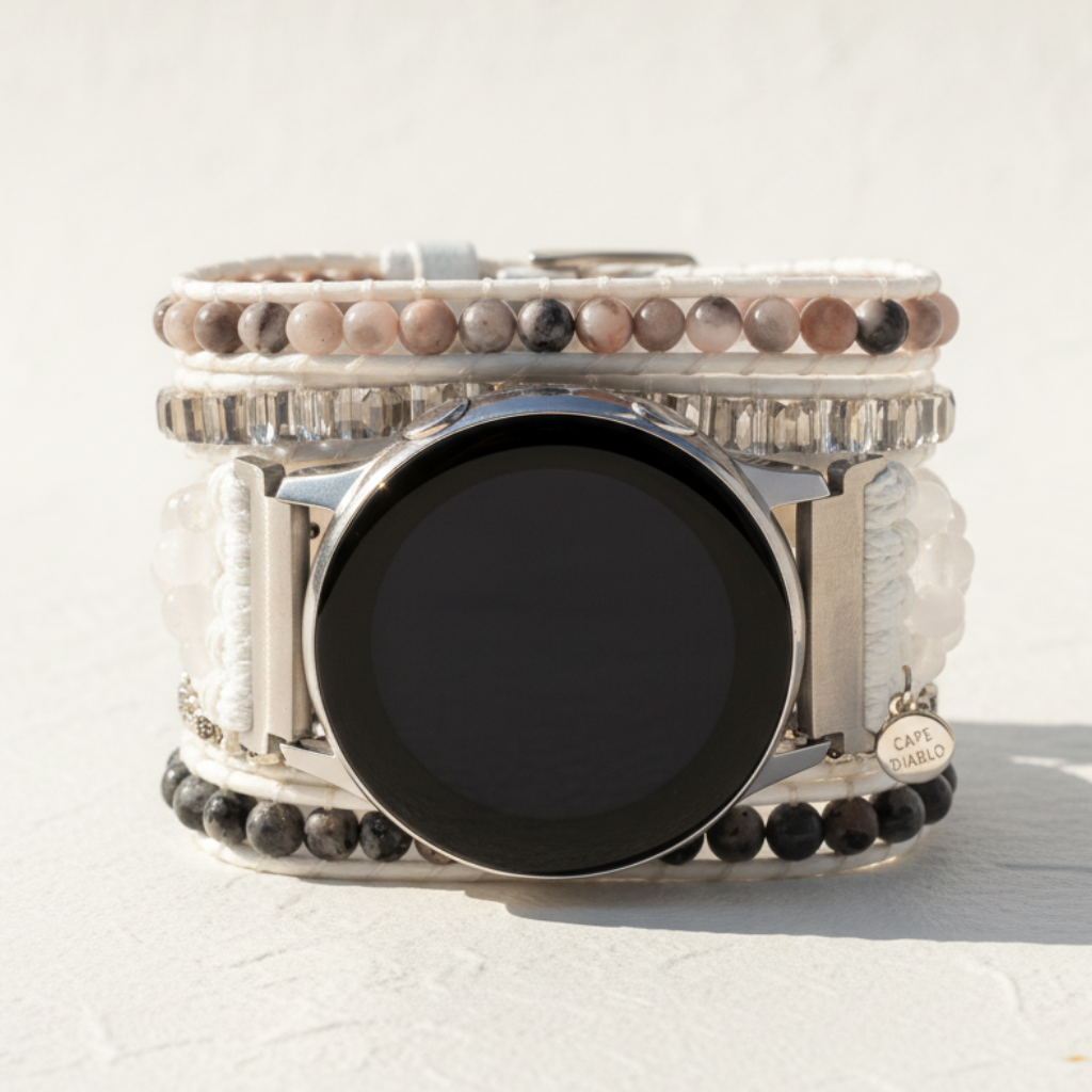 Witte Labradoriet Samsung Galaxy Watch Band