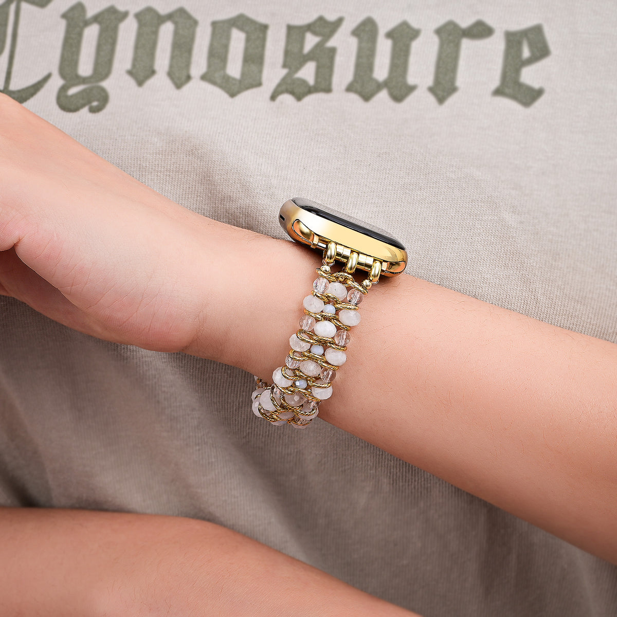 Moonlight Goddess gevlochten Apple Watch bandje