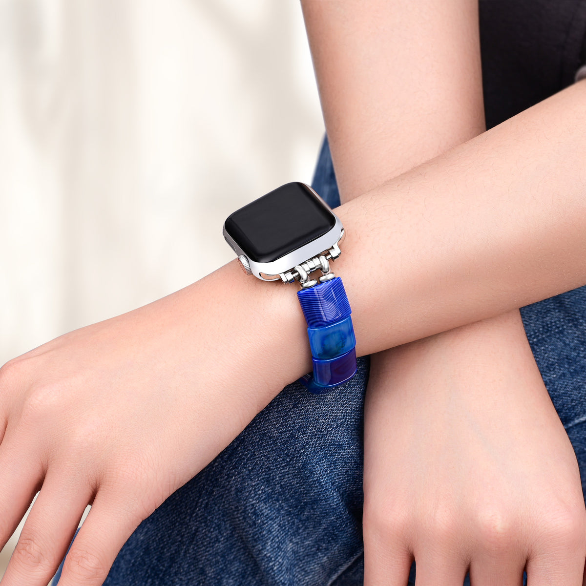 Oceanic Bliss Stretch Apple Watch-band