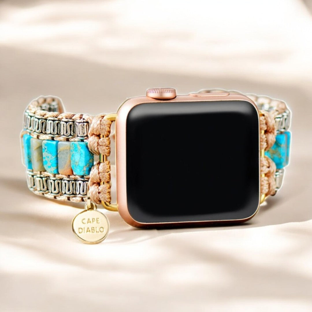 Goddelijke ivoor turquoise Apple Watch-band