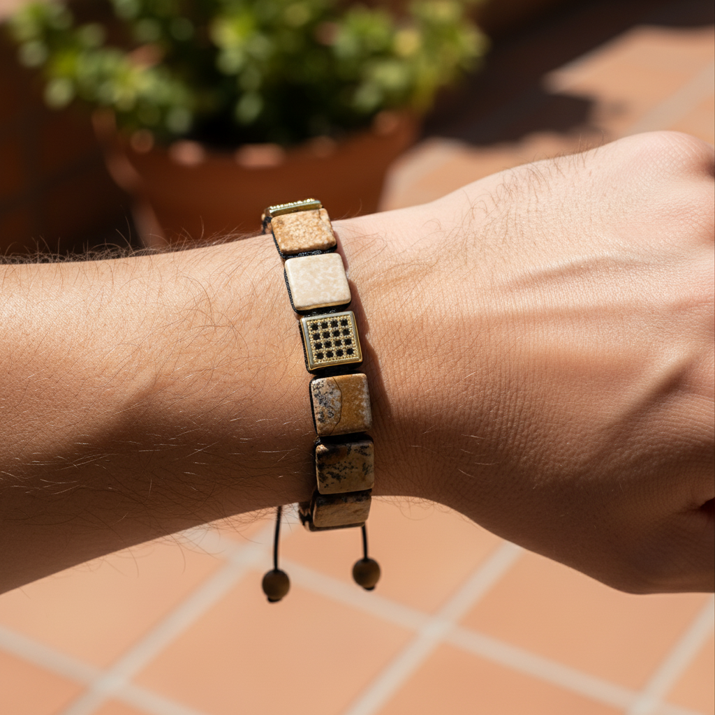 Heren Picture Stone Armband