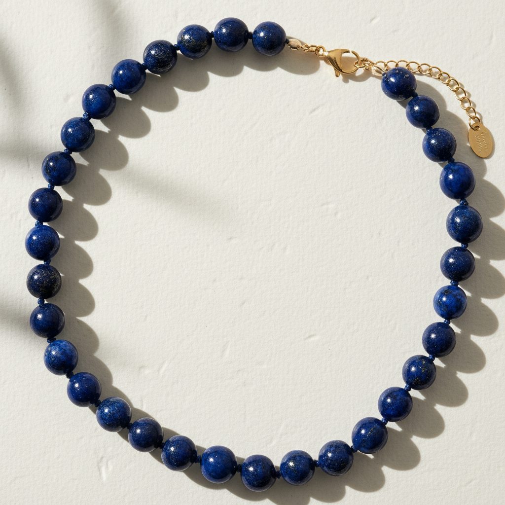 Midnight Lapis Choker Ketting