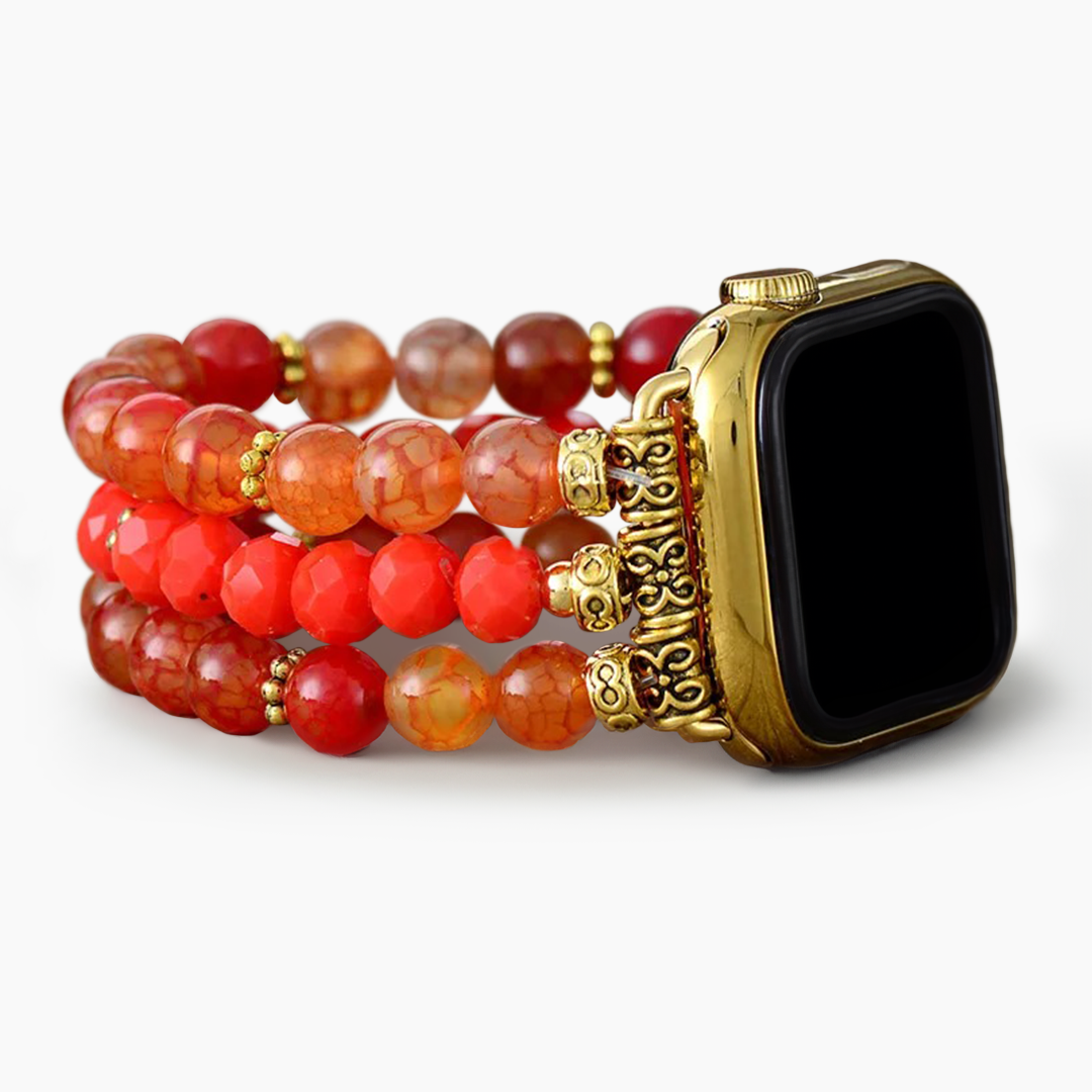 Ember Agate Stretch Apple Watch-band