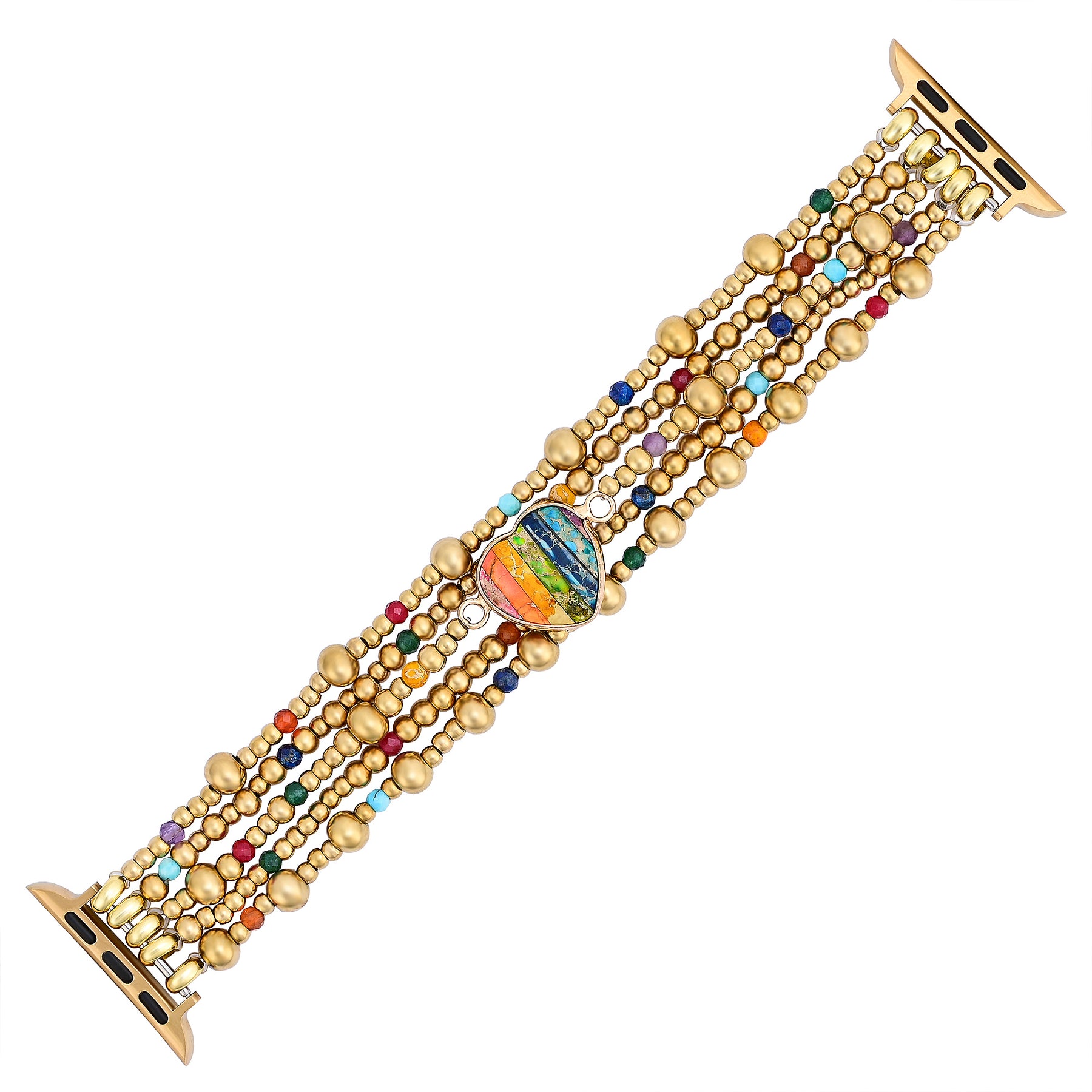 Golden Essence Heart Stretch Apple Watch-band