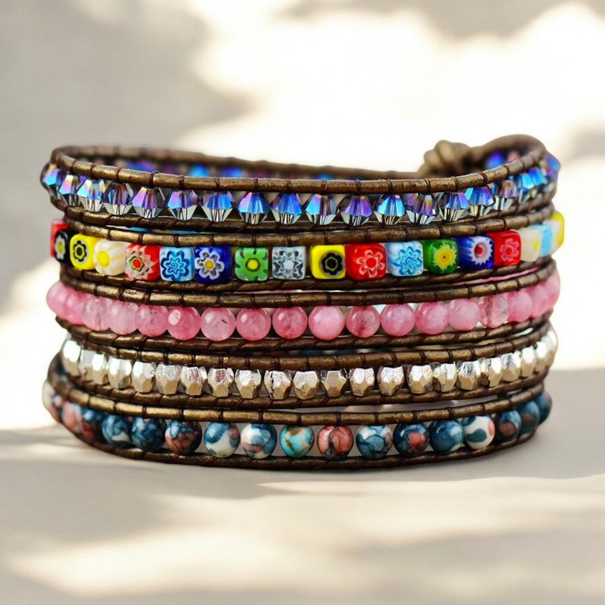 Healing Flower Beschermende Wikkelarmband